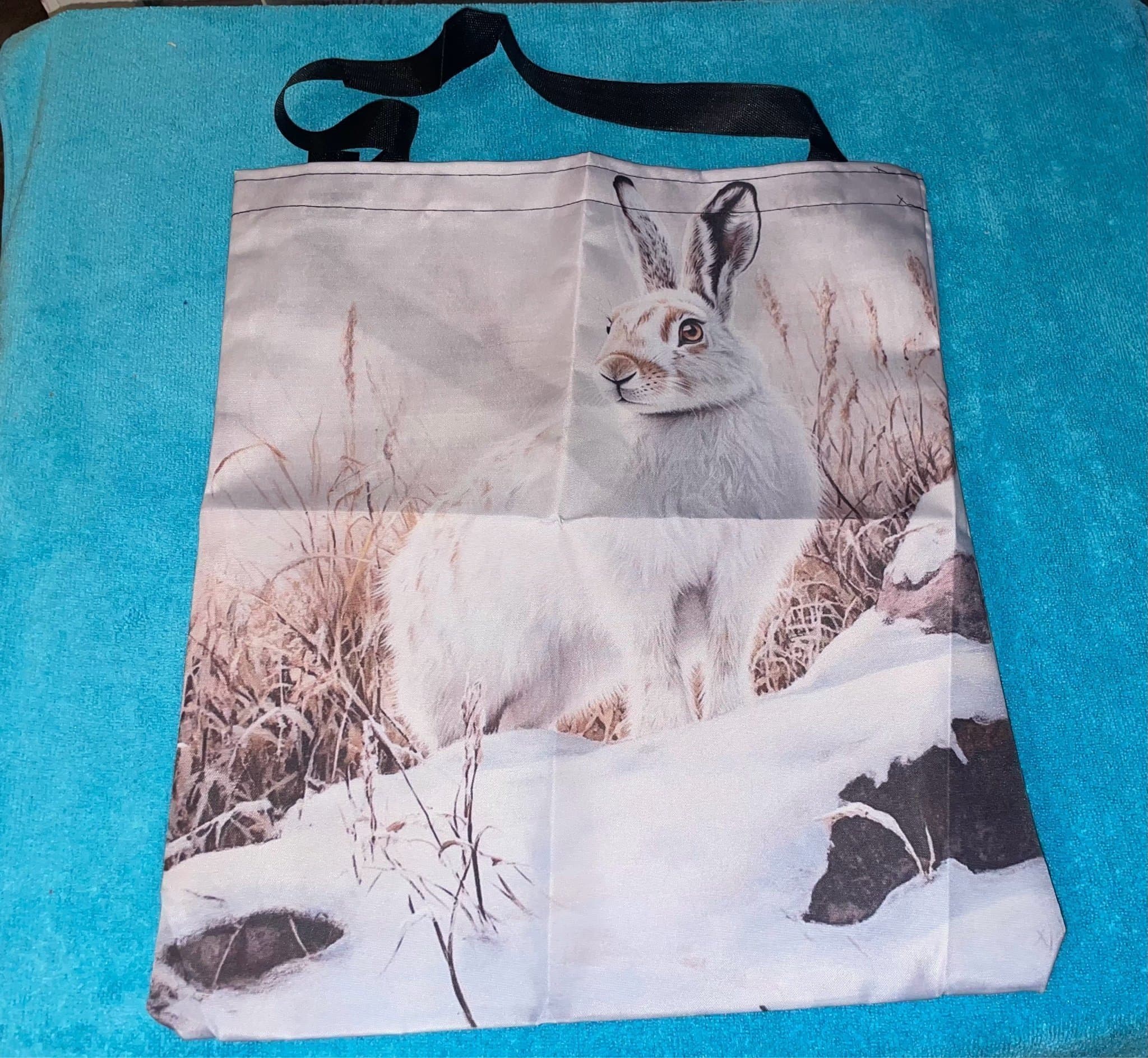 NYTT tygkasse totebag hare