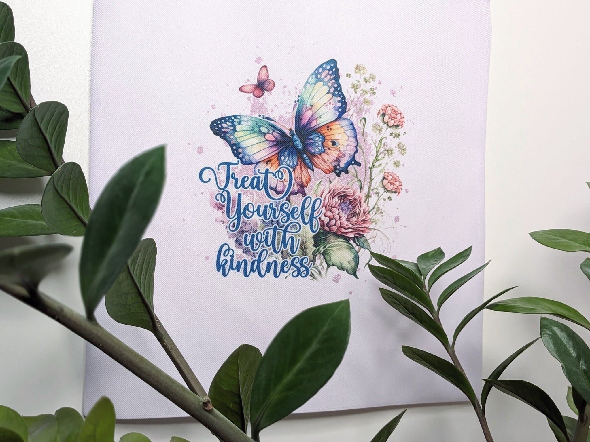 Vit tygpåse (tote bag) Kindness