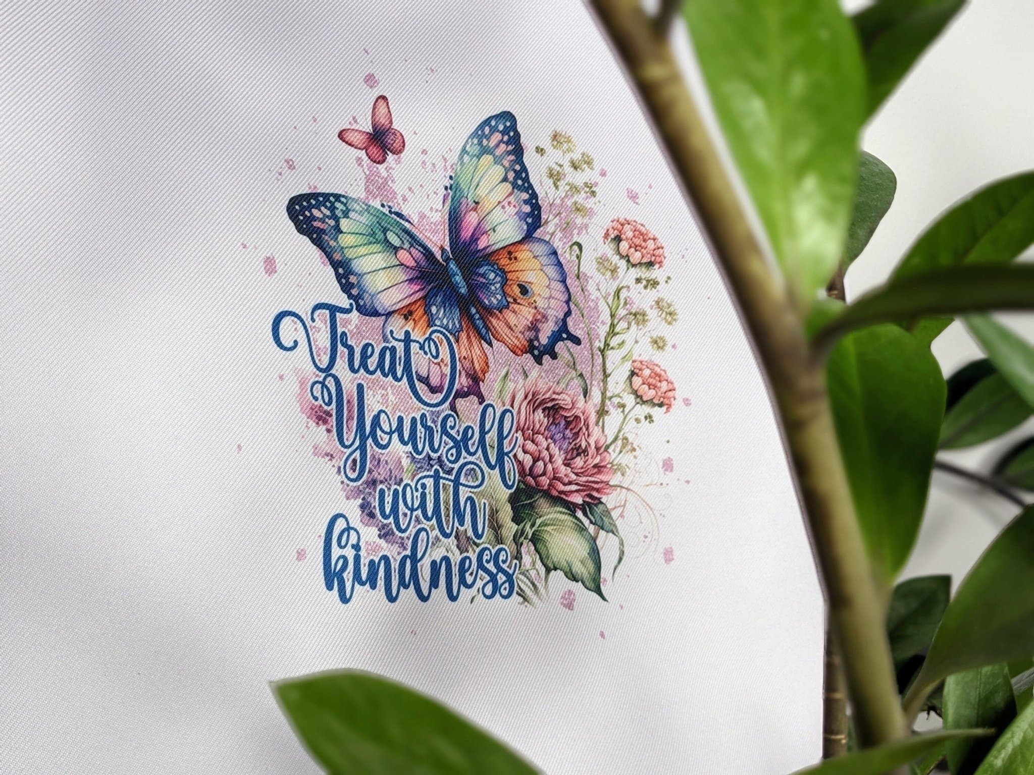 Vit tygpåse (tote bag) Kindness