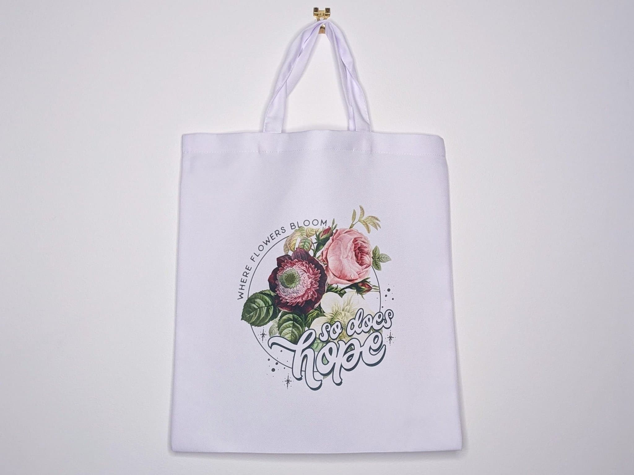 Vit tygpåse (tote bag)