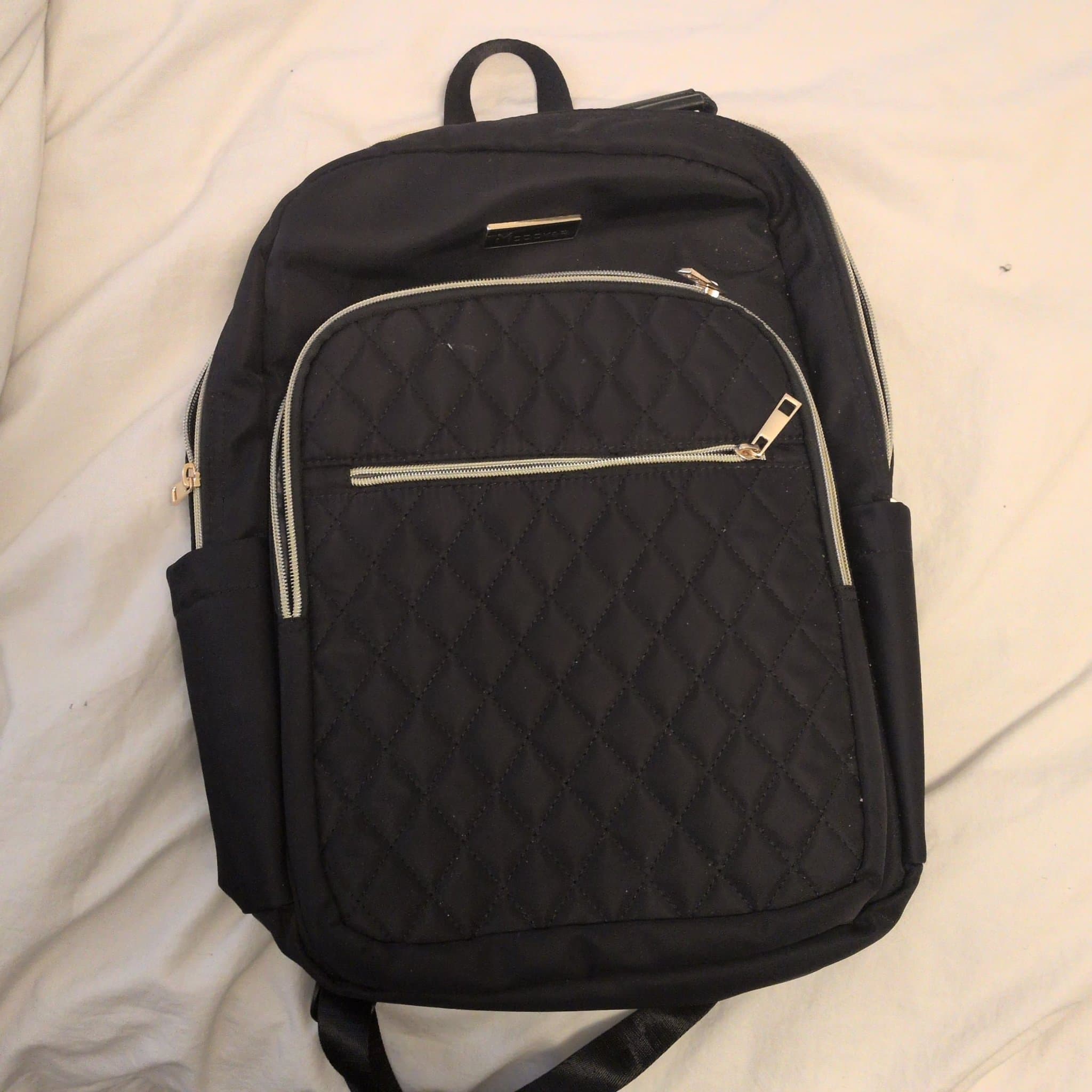 Modoker Ryggsäck för Laptop - Svart Quiltad - Upp till 15,6" - Fint skick