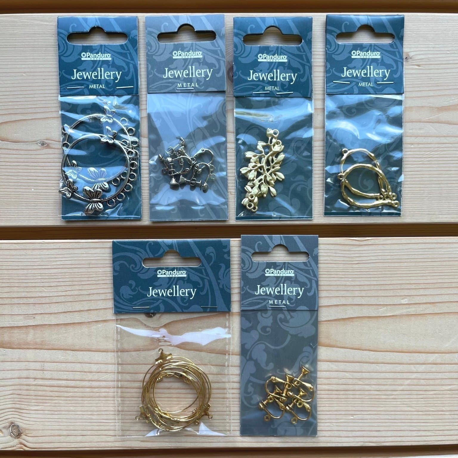 Smyckestillverkning - öronclips, mellandelar m.m. - från Panduro - Oanvänt skick