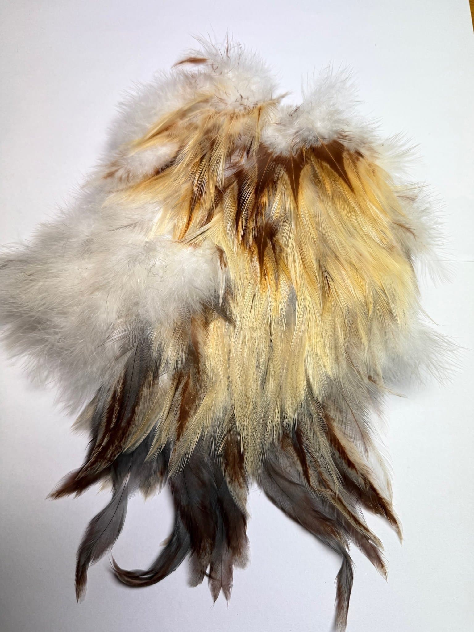 Skinnbit/tuppsadel! Hackel, lajv, dun, 501