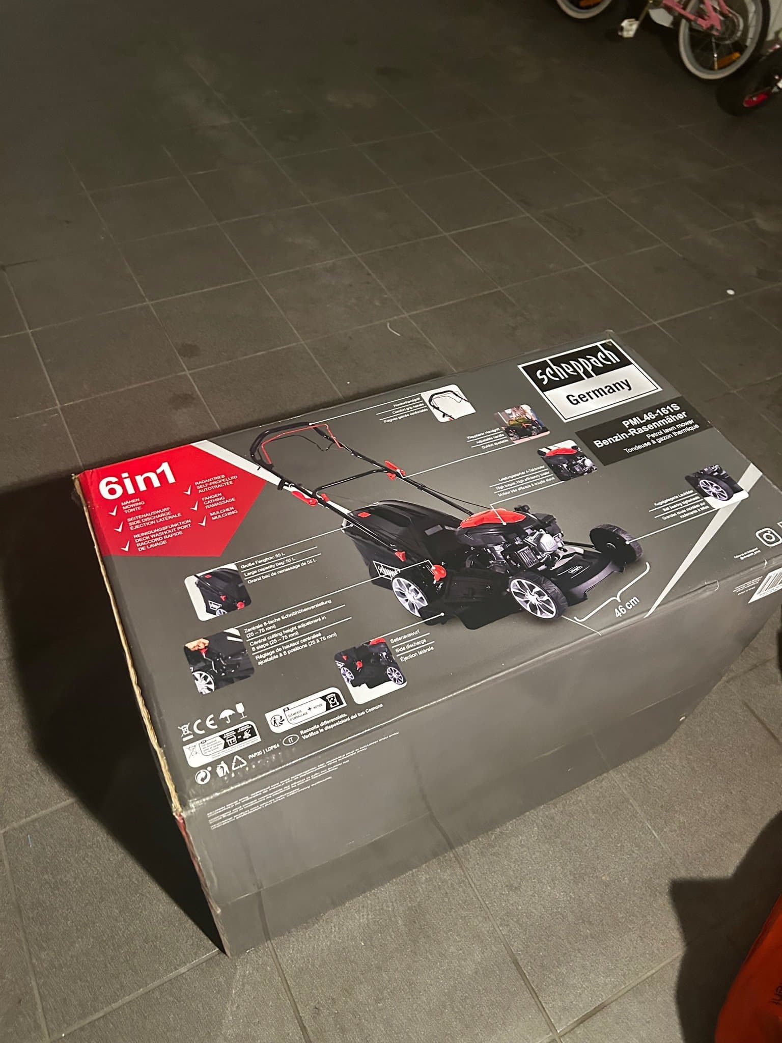 Självgående Scheppach PML46-161S Bensin-Rasenmäher