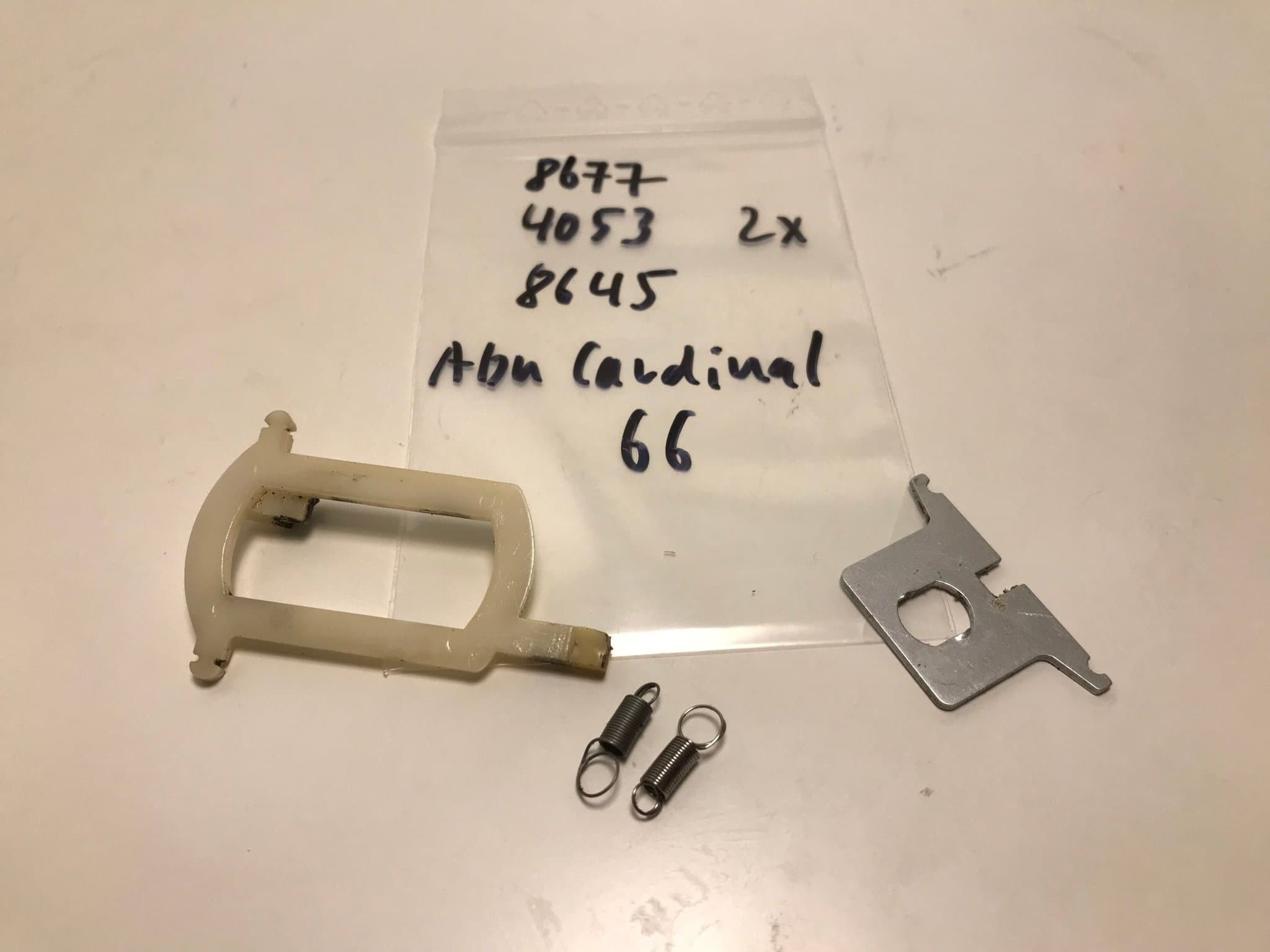 reservdel för Abu Cardinal 66 här: 8677, 4053 2x, 8645 repairkit rotor