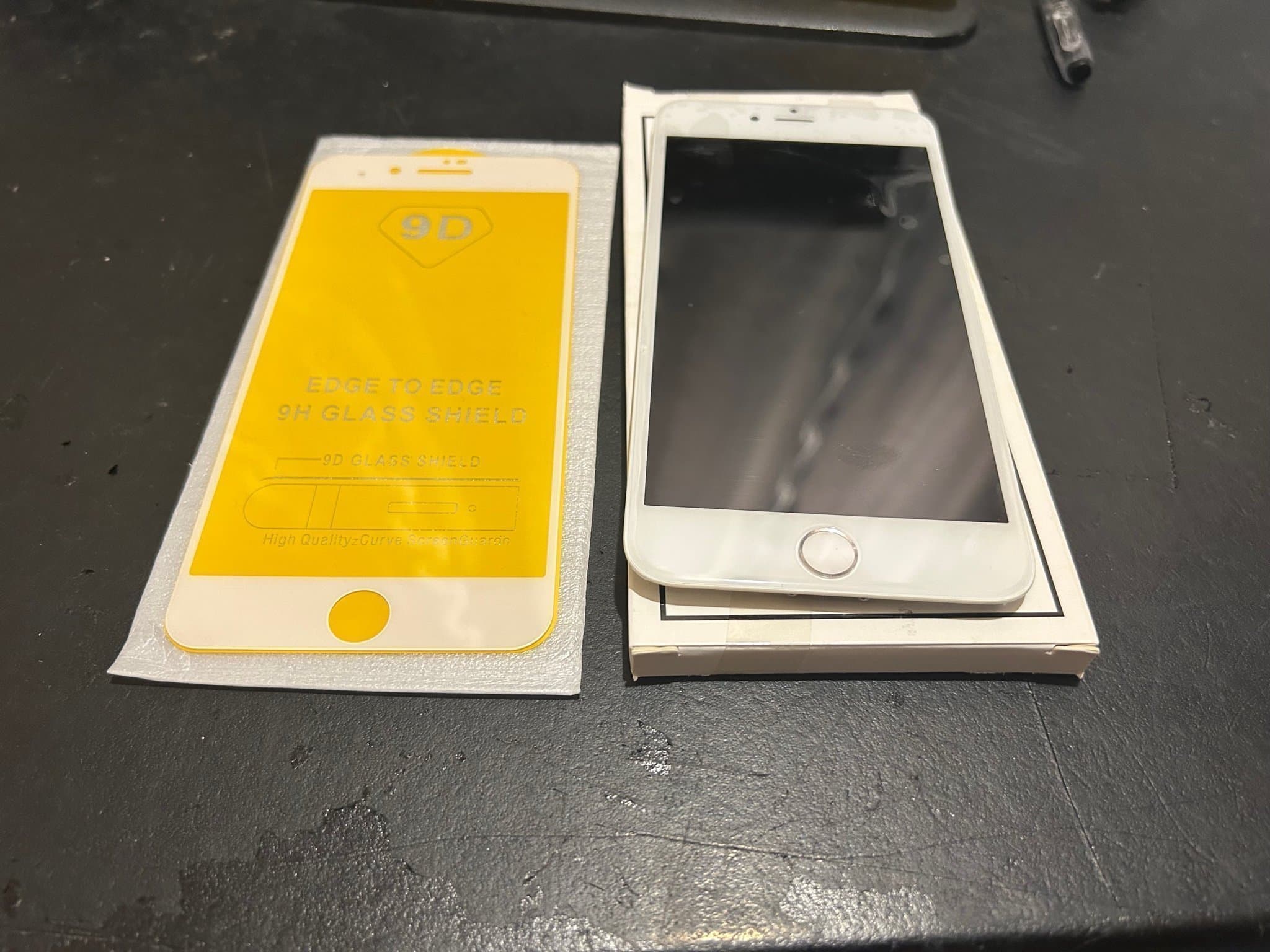 IPhone 6 s LCD komplett skärm med skärmskydd /vit