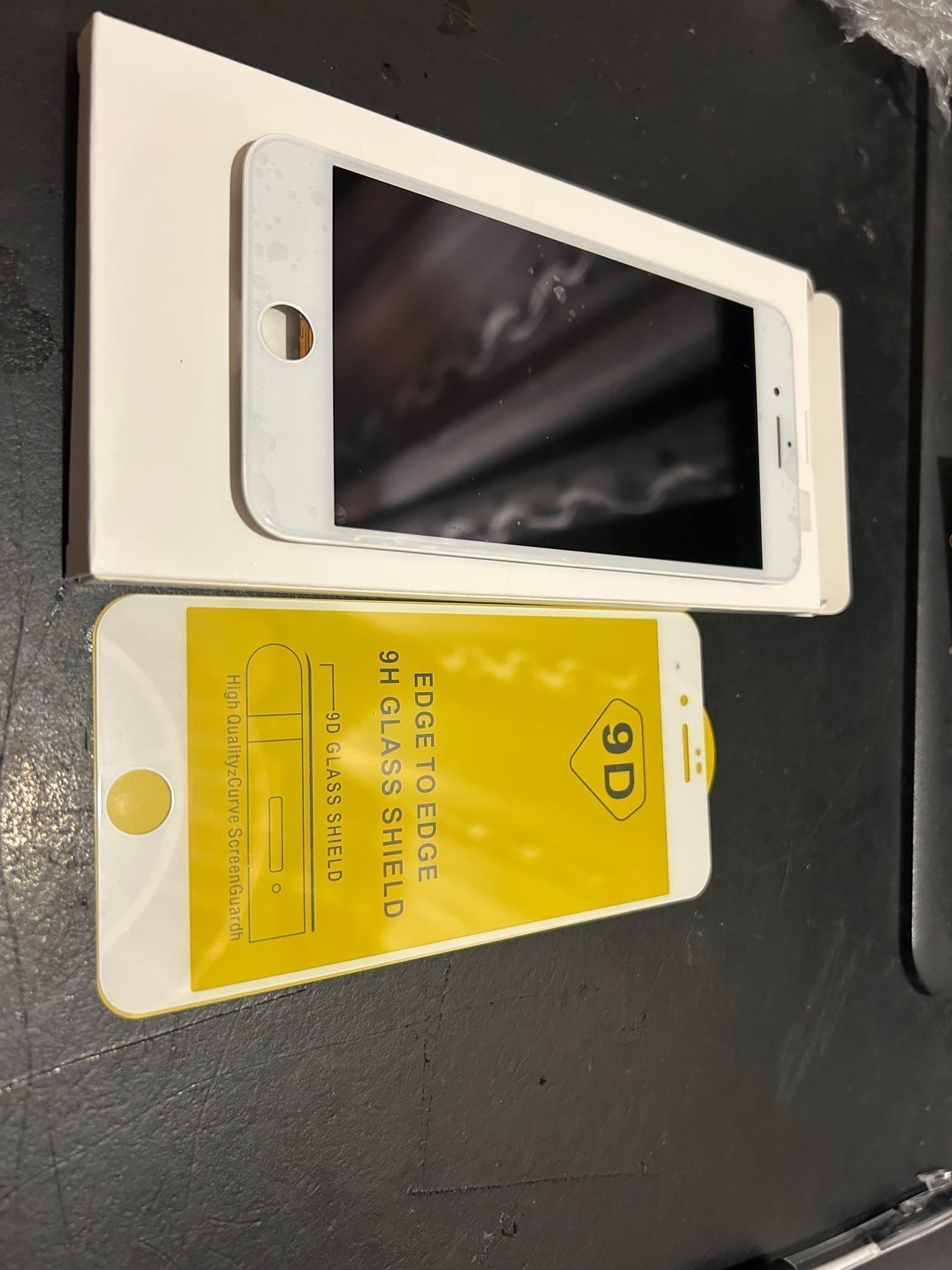 IPhone 8 Plus LCD komplett skärm med skärmskydd / vit