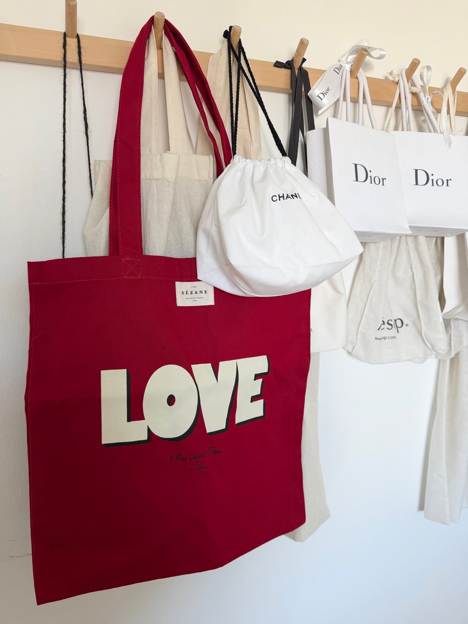 Zézane röd tygpåse