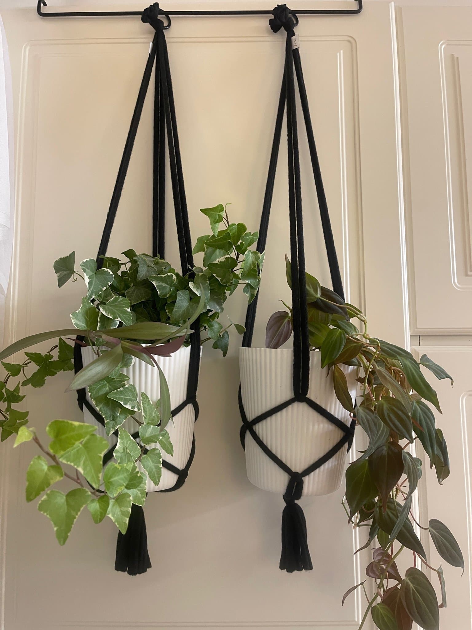 Svarta amplar, 2 st, 10-12 cm,handmade