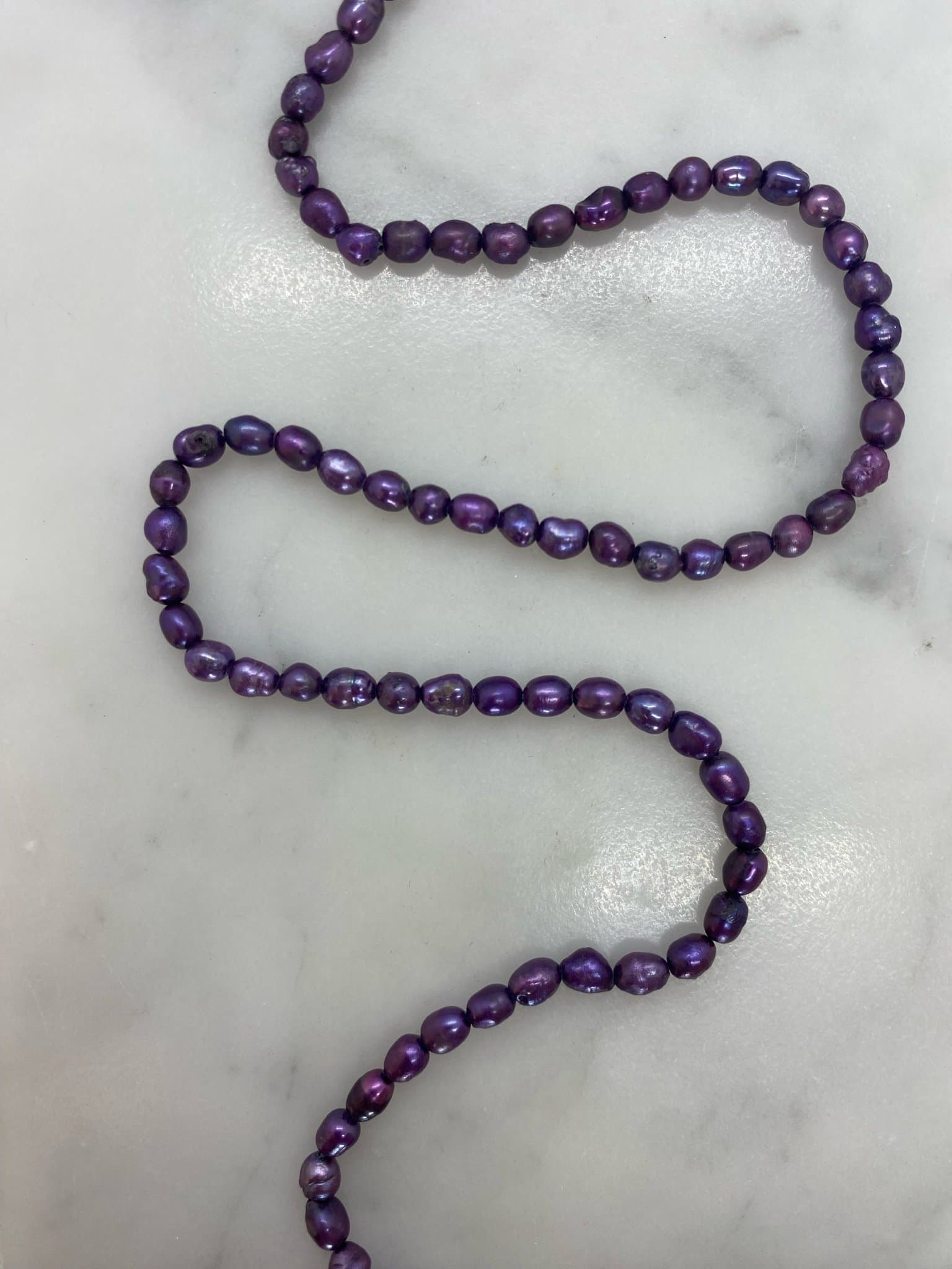 Lilafärgade kinesiska Sötvattenspärlor