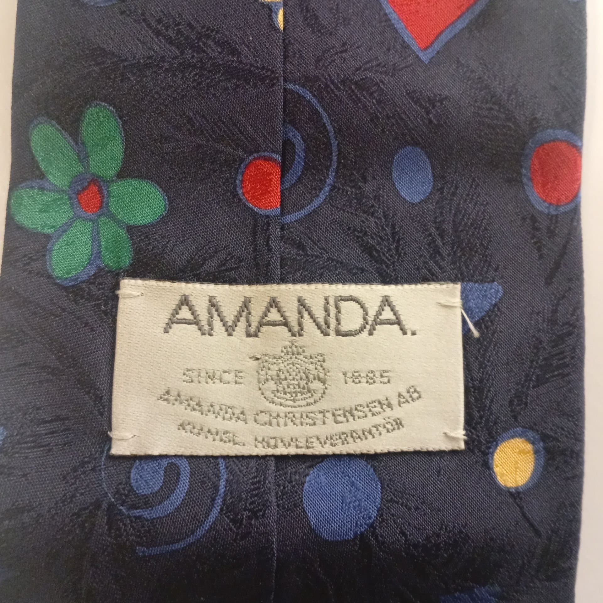 Amanda Christensen blå slips. - Siden - Made in Italy -