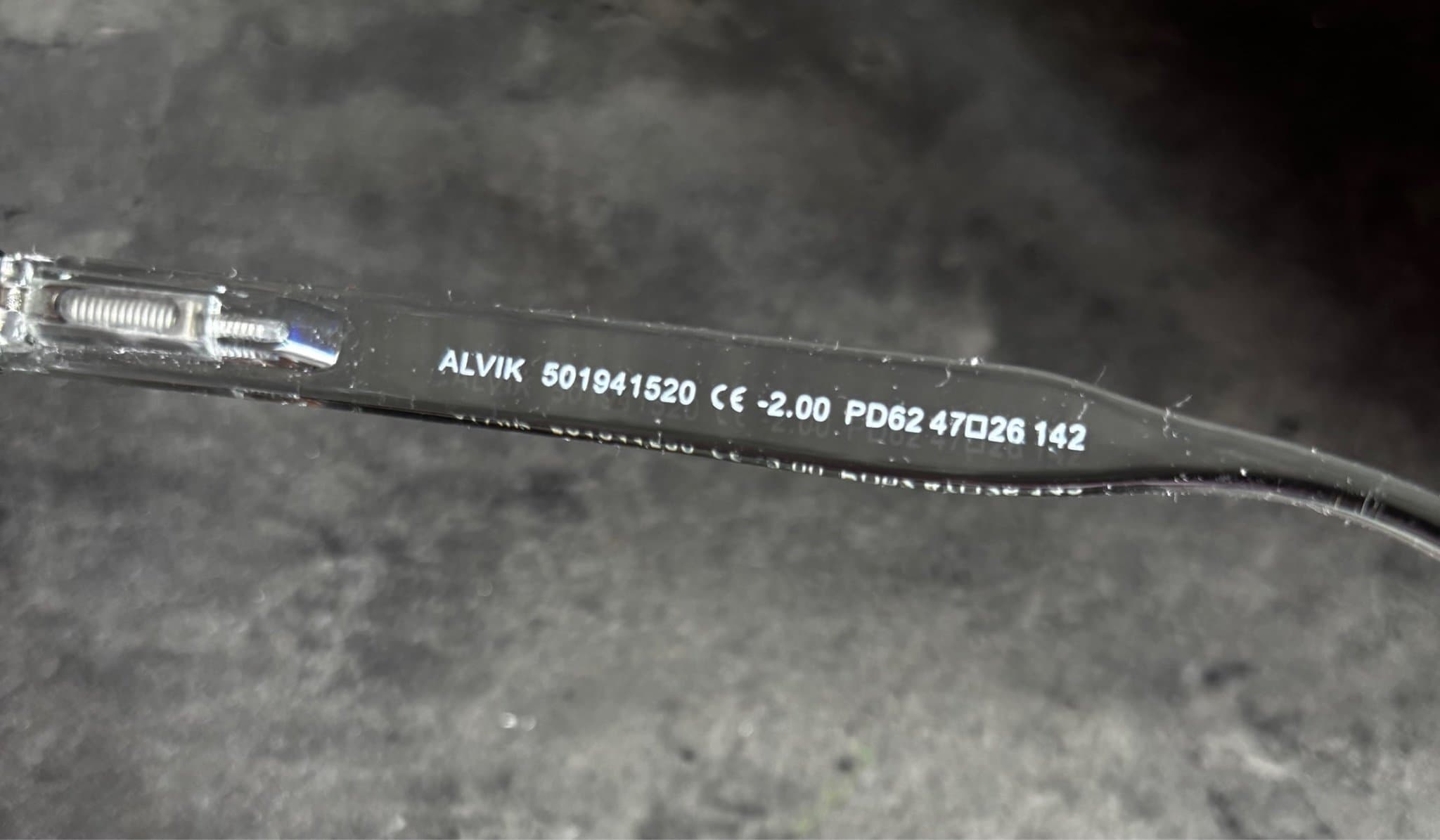 2 par Haga Optik ALVIK glasögon med styrka -2.00 och -2.50