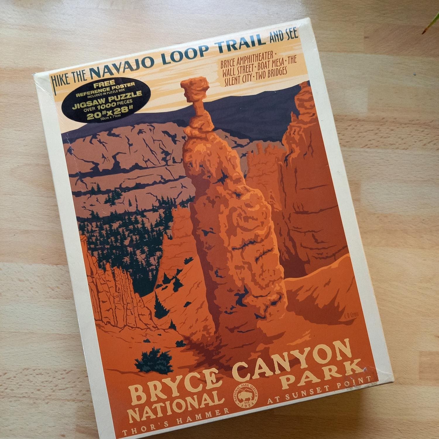 Bryce Canyon National Park - Oanvänt! - Över 1000 bitar - 50x71cm - Inkl.poster!