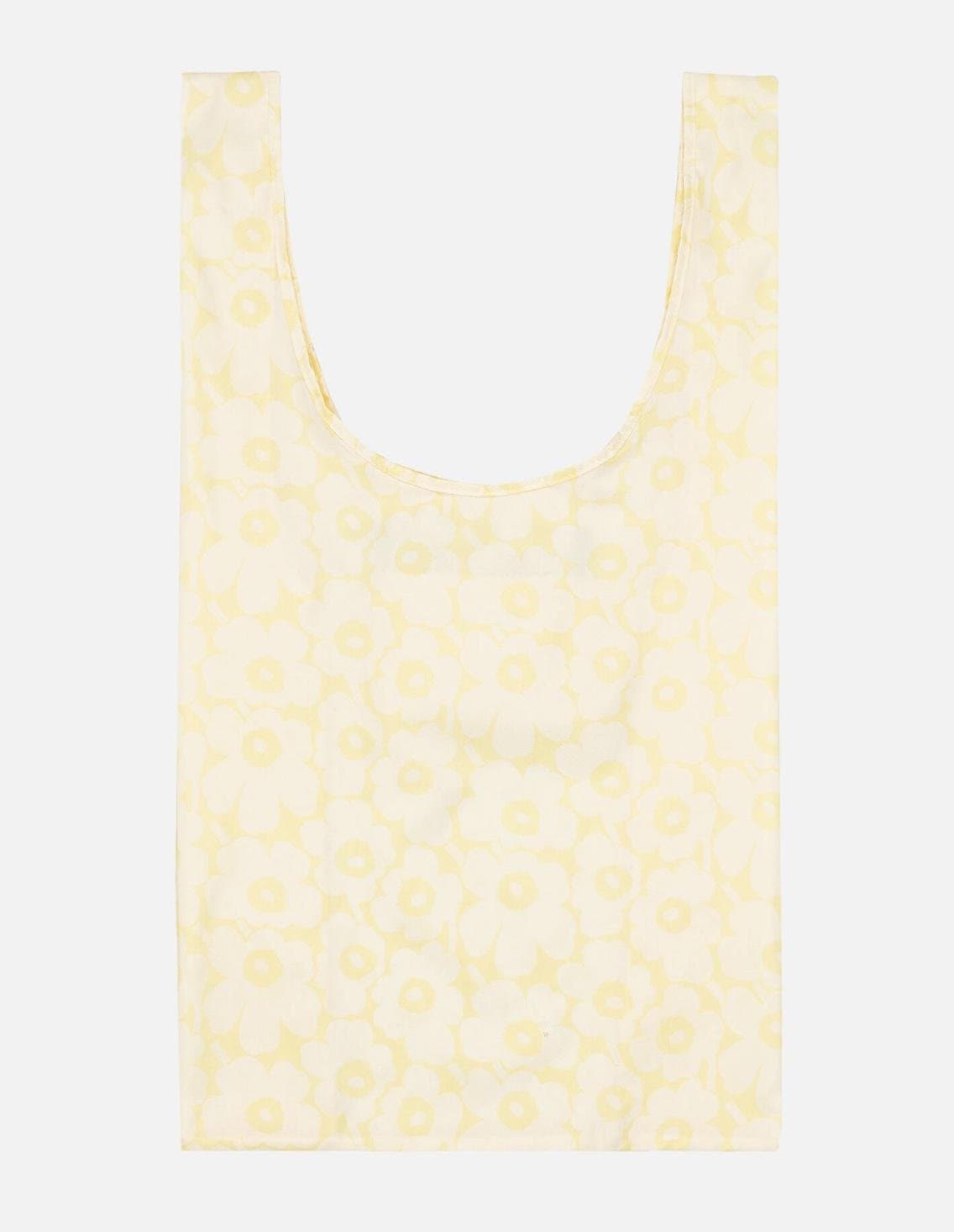 NY Marimekko Unikko tygkasse smartbag gul-vit, 34x60cm