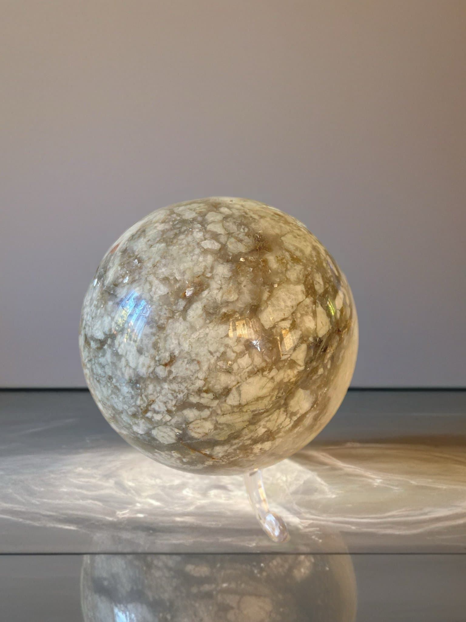 Bandad Jaspis sfär - Breccierad