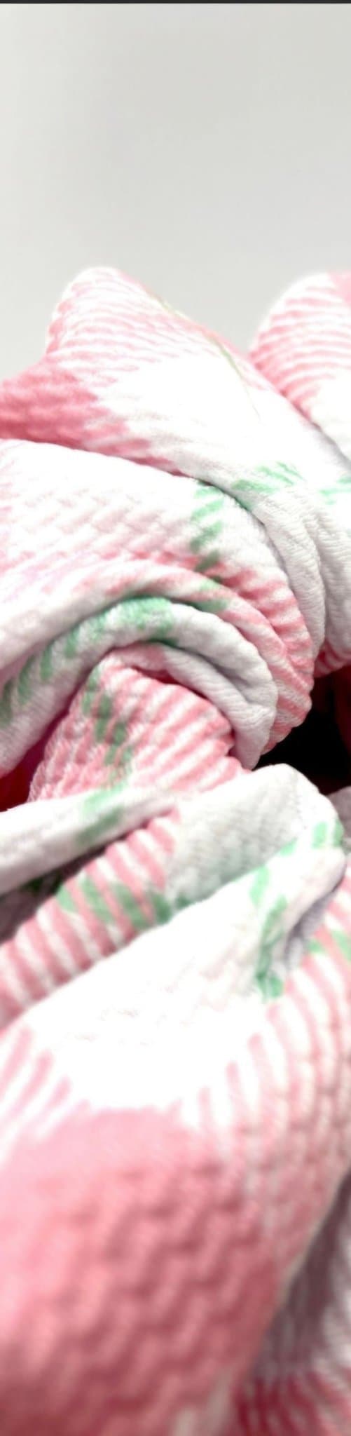 Rosa & grön rutmönstrad XXL överdimensionerad Scrunchie Enchanted Scrunch NY