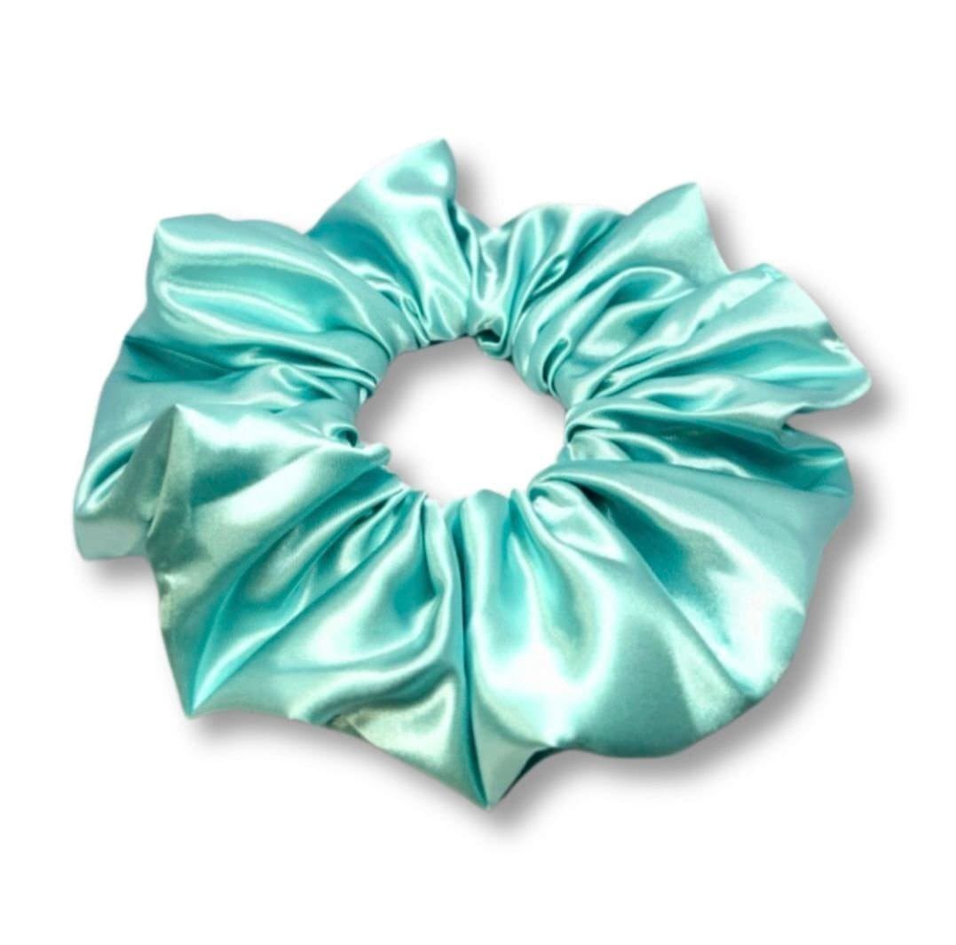 Havsgrön överdimensionerad XXL Scrunchie snodd i siden Enchanted Scrunchie NY