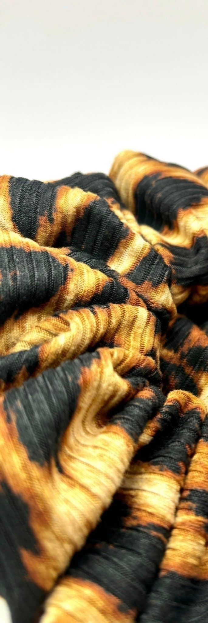 Brun leopardmönstrad XXL överdimensionerad ribbad Scrunchie Enchanted Scrunch NY