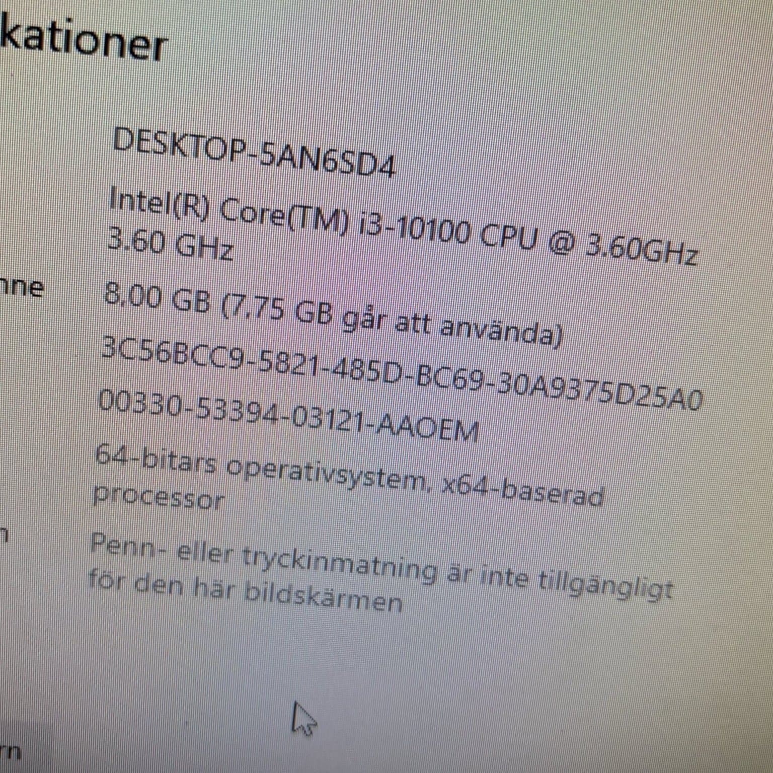 Dell Optiplex 3080 SFF, 8 Gb Ram, 240 Gb m2 , Windows 11 Pro