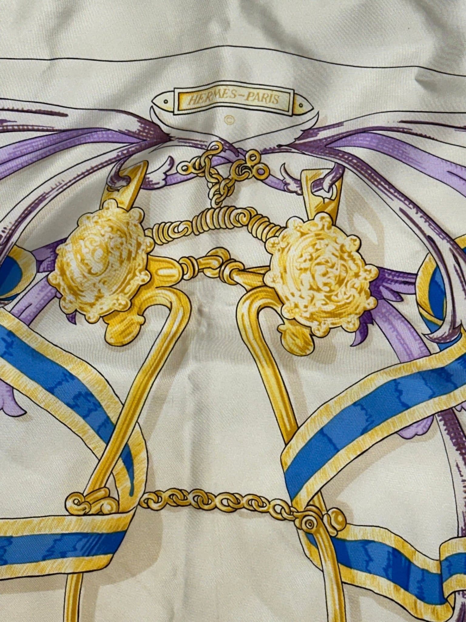 Hermès flerfärgad scarves 70-tal