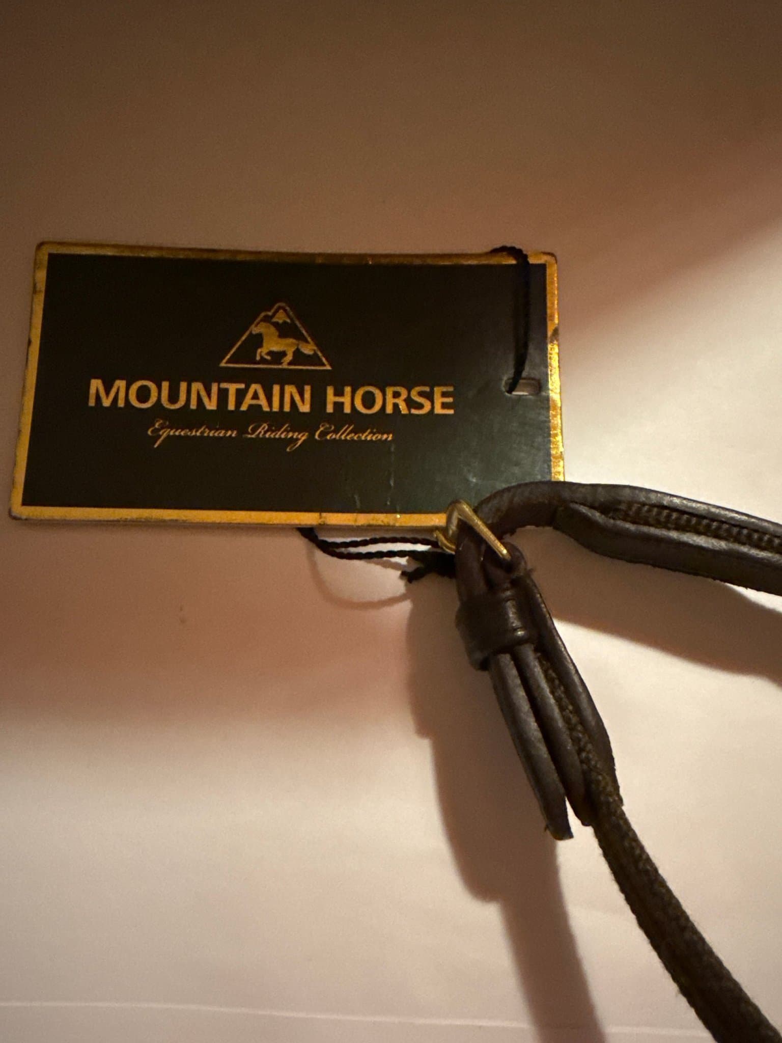 Nya / oanvända! Vävribbtyglar- Mountain Horse- Havanna Ponny