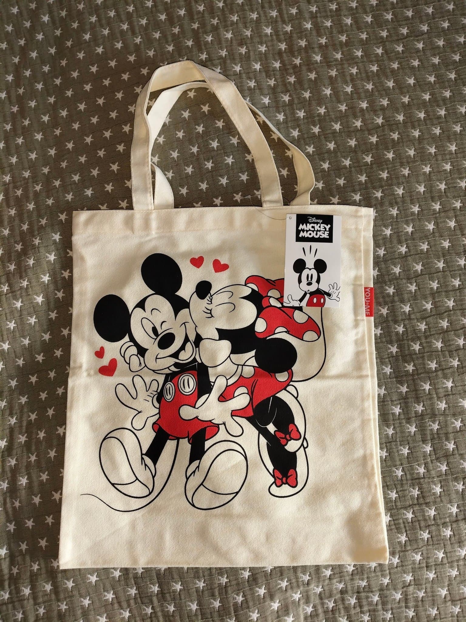 Disney Handväska/Shopping påse i tyg- Ny Oanvänd.