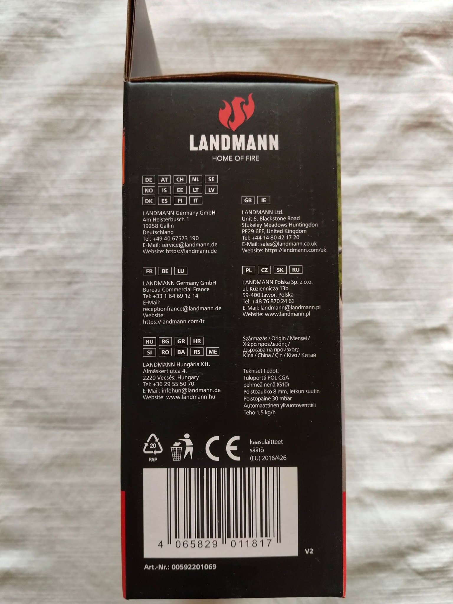 Landmann Regulator Set för Gasolgrill-Helt nytt