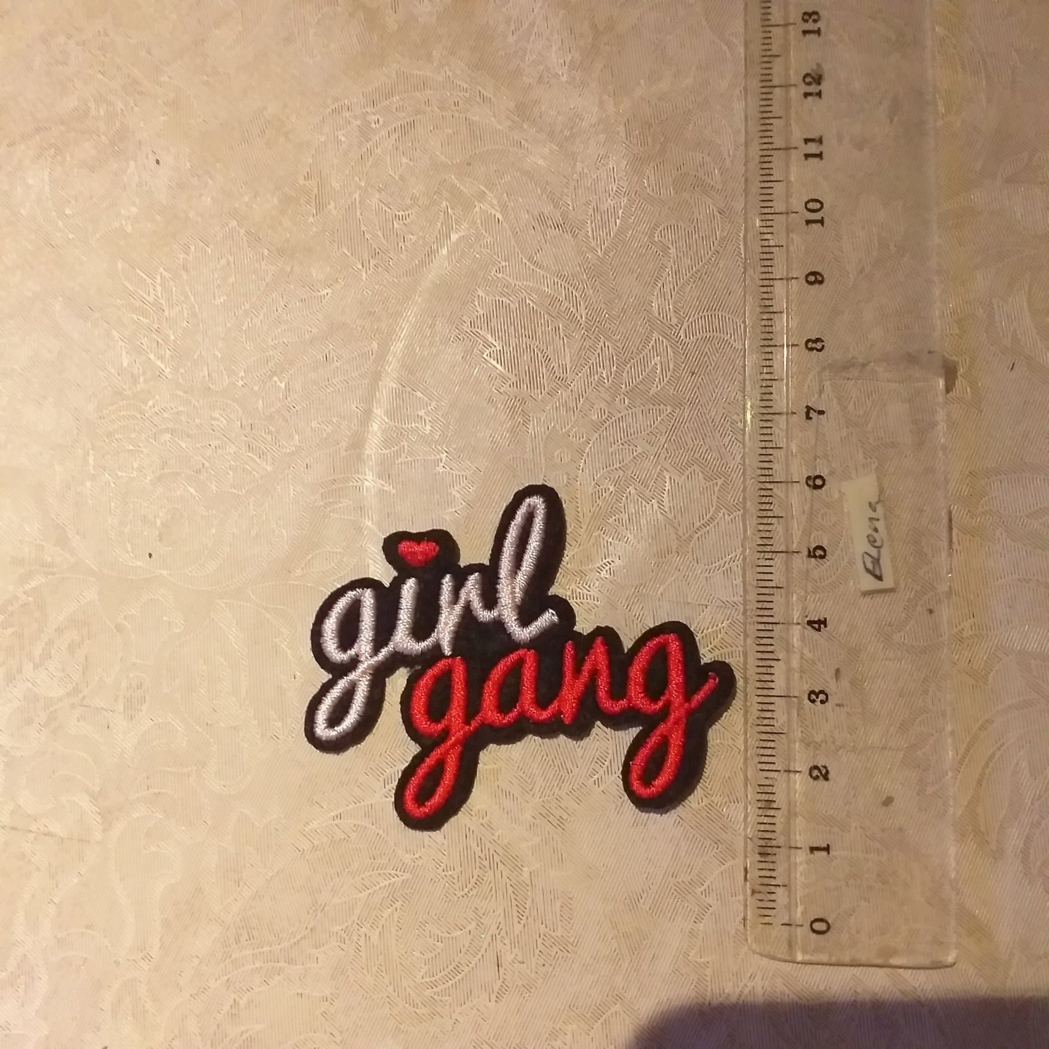 Tygmärke "girl gang"