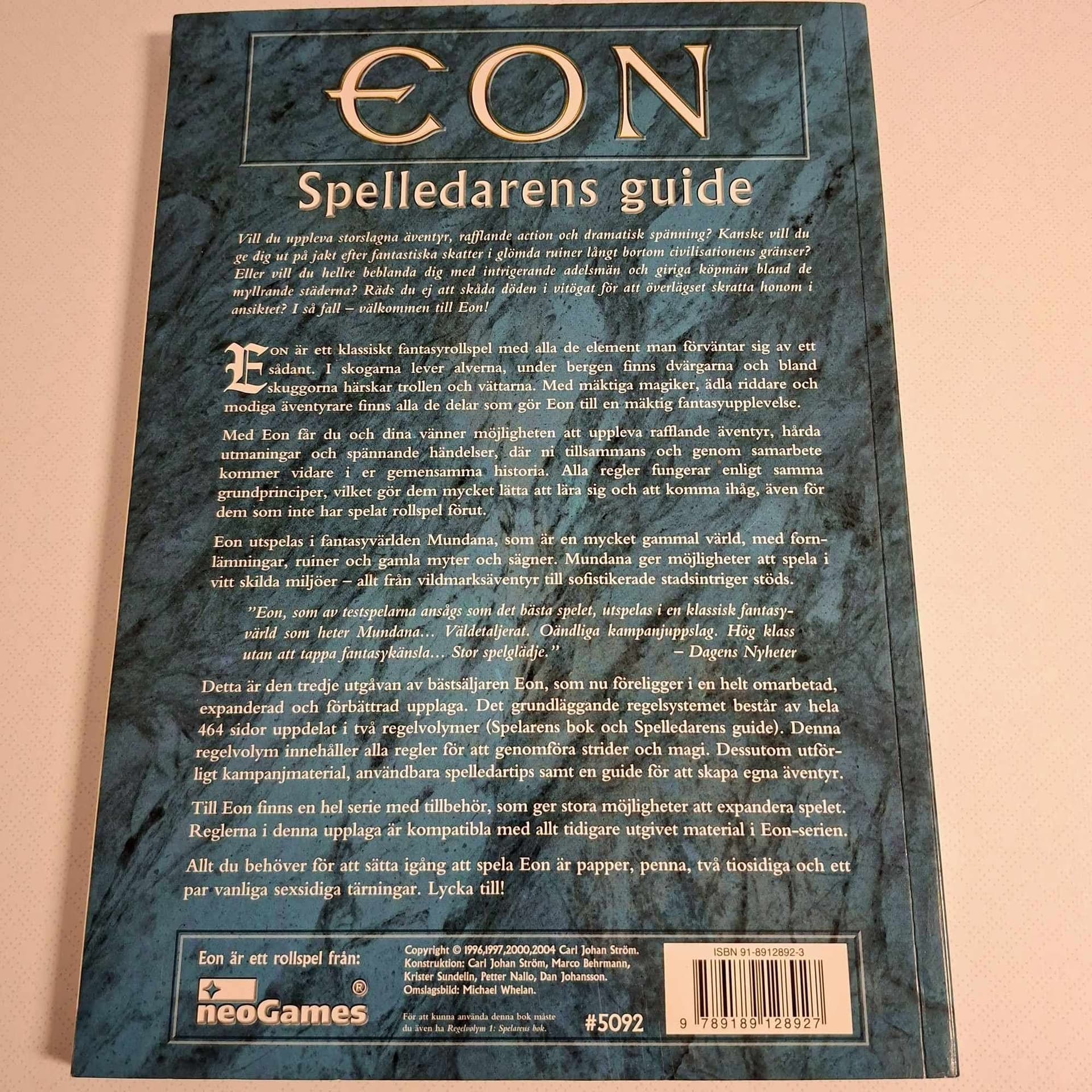 Eon: Spelledarens guide (Regelvolym II) – Toppskick! – Rollspel