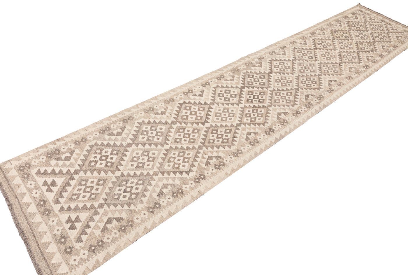 Naturfärgad Kelim galleri, ca 391x79 cm