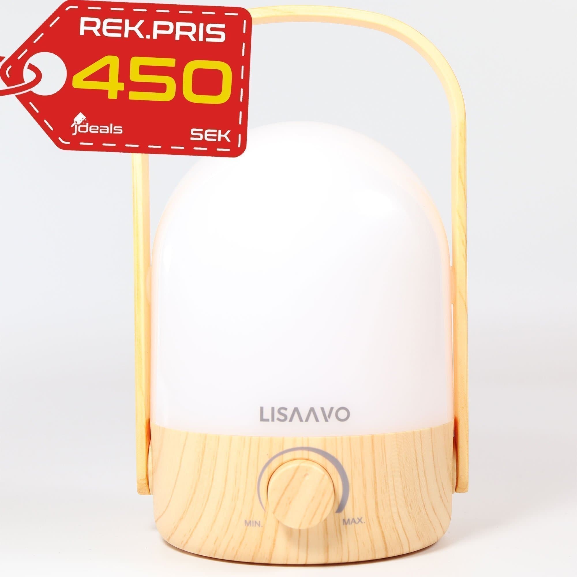 LISAAVO Table 2600mAh Cordless Small Lamp – Perfekt För Sängbord och Belysning