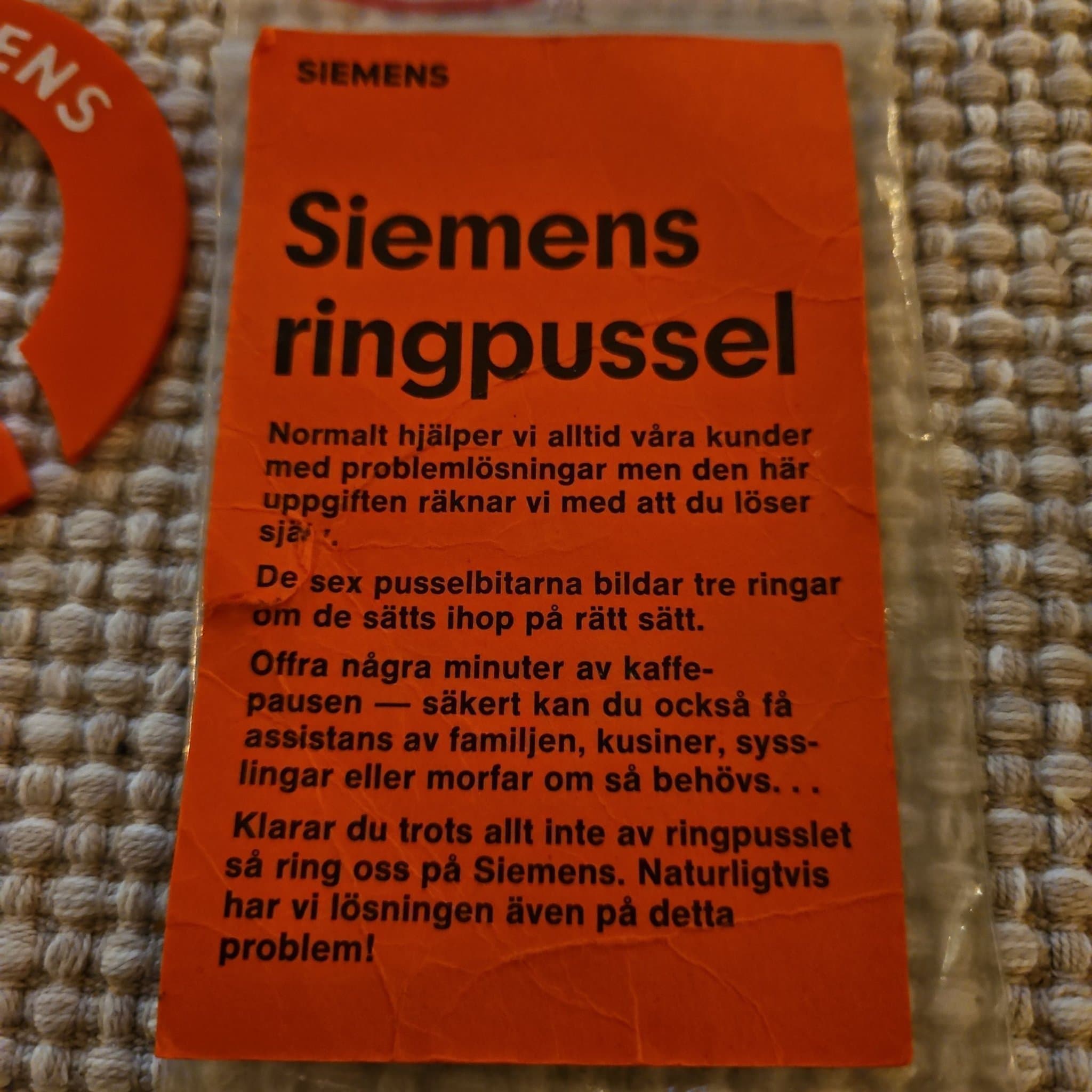 Siemens ringpussel
