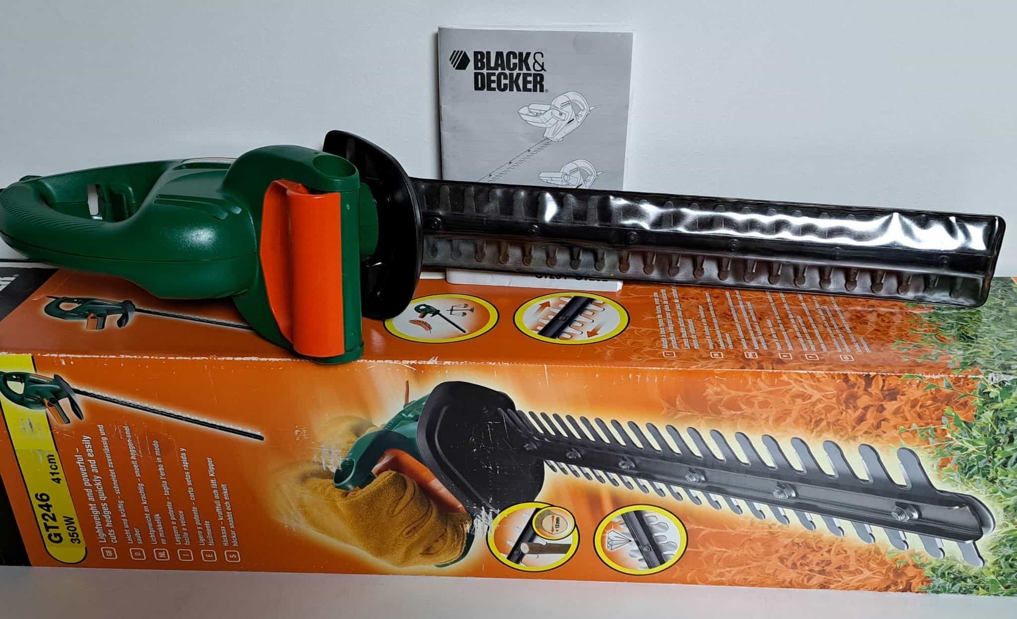 Black & Decker GT246 elektrisk häcksax häcktrimmer häckklippare trädgårdsmaskin