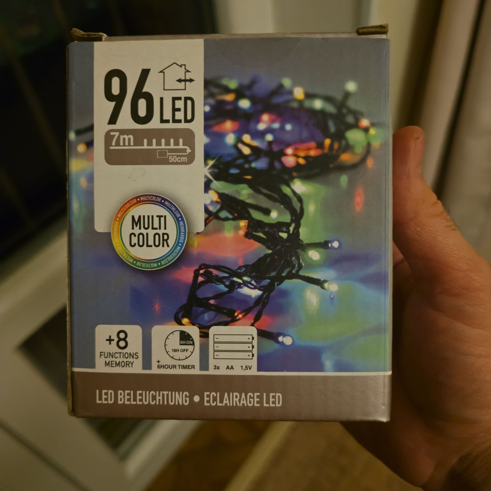 LED Ljusslinga 96 LED Multicolor 7m