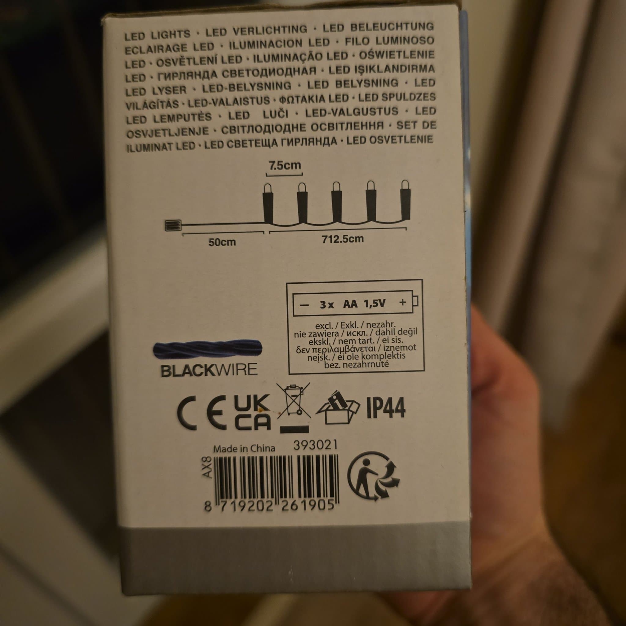 LED Ljusslinga 96 LED Multicolor 7m