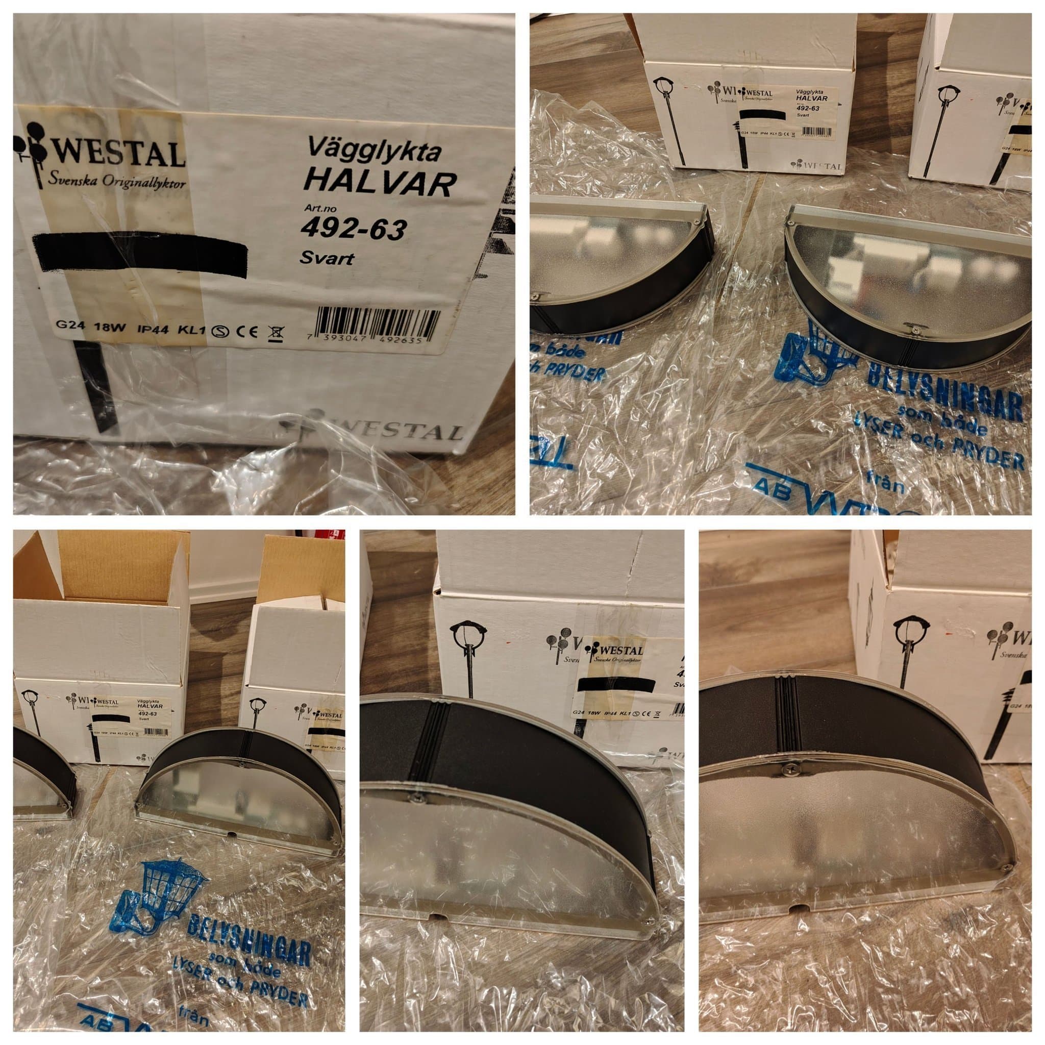 2 nya vägglampor för utomhusbruk