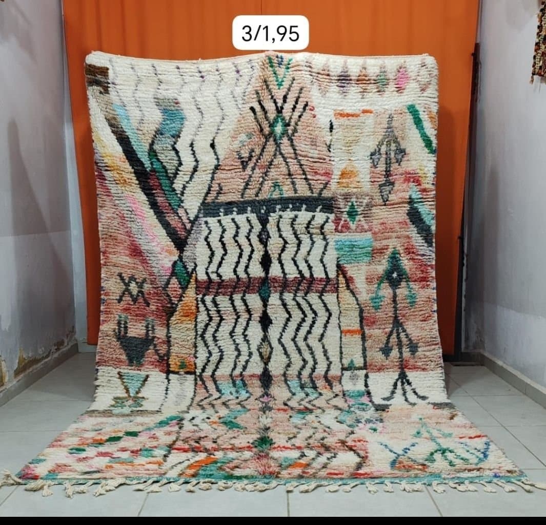 Helt ny äkta Berber ekologisk ull matta