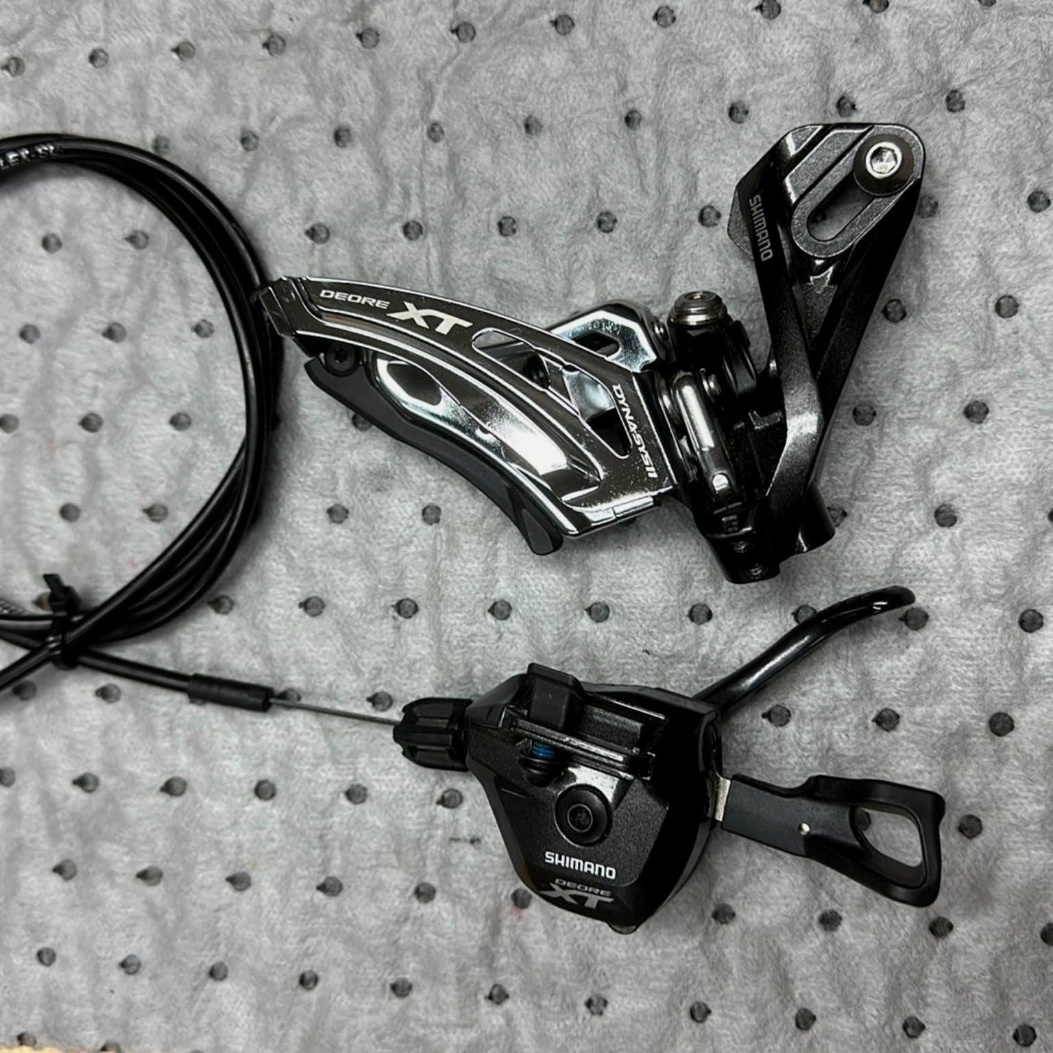 Shimano Deore XT Växelreglage SL-M8000I 2-Speed&tillhörande framväxel FD-M8000-D