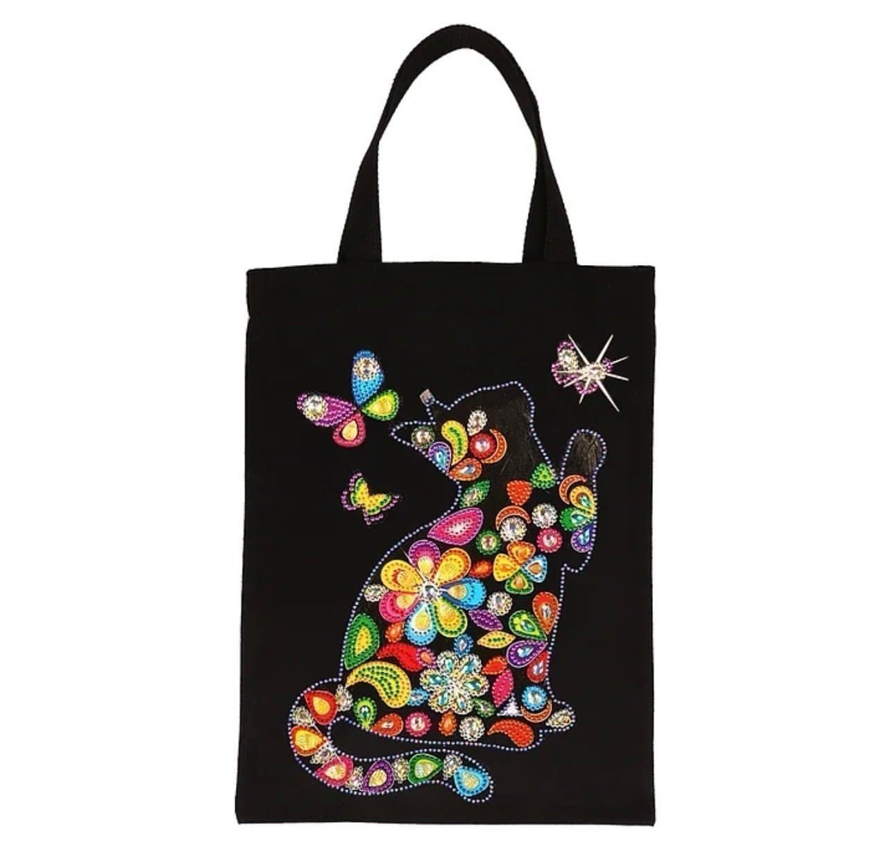 Väska med Kattmotiv / Diamond Painting