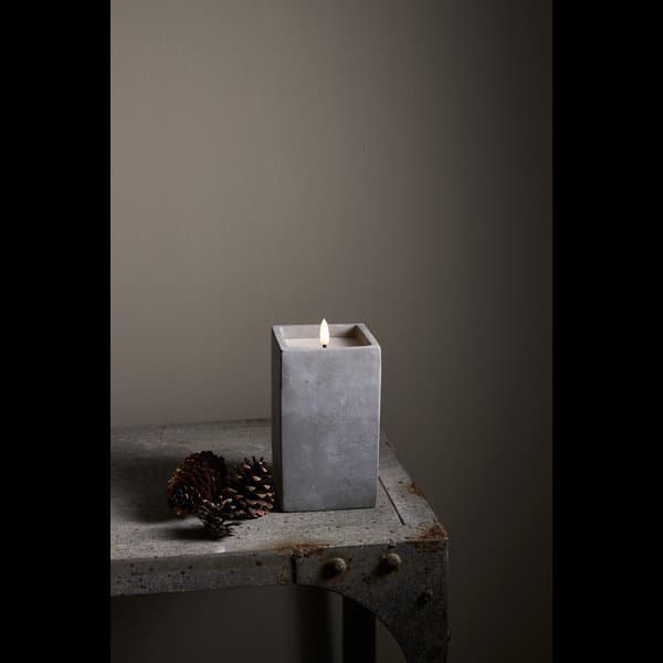 LED Blockljus betong 16,5 cm