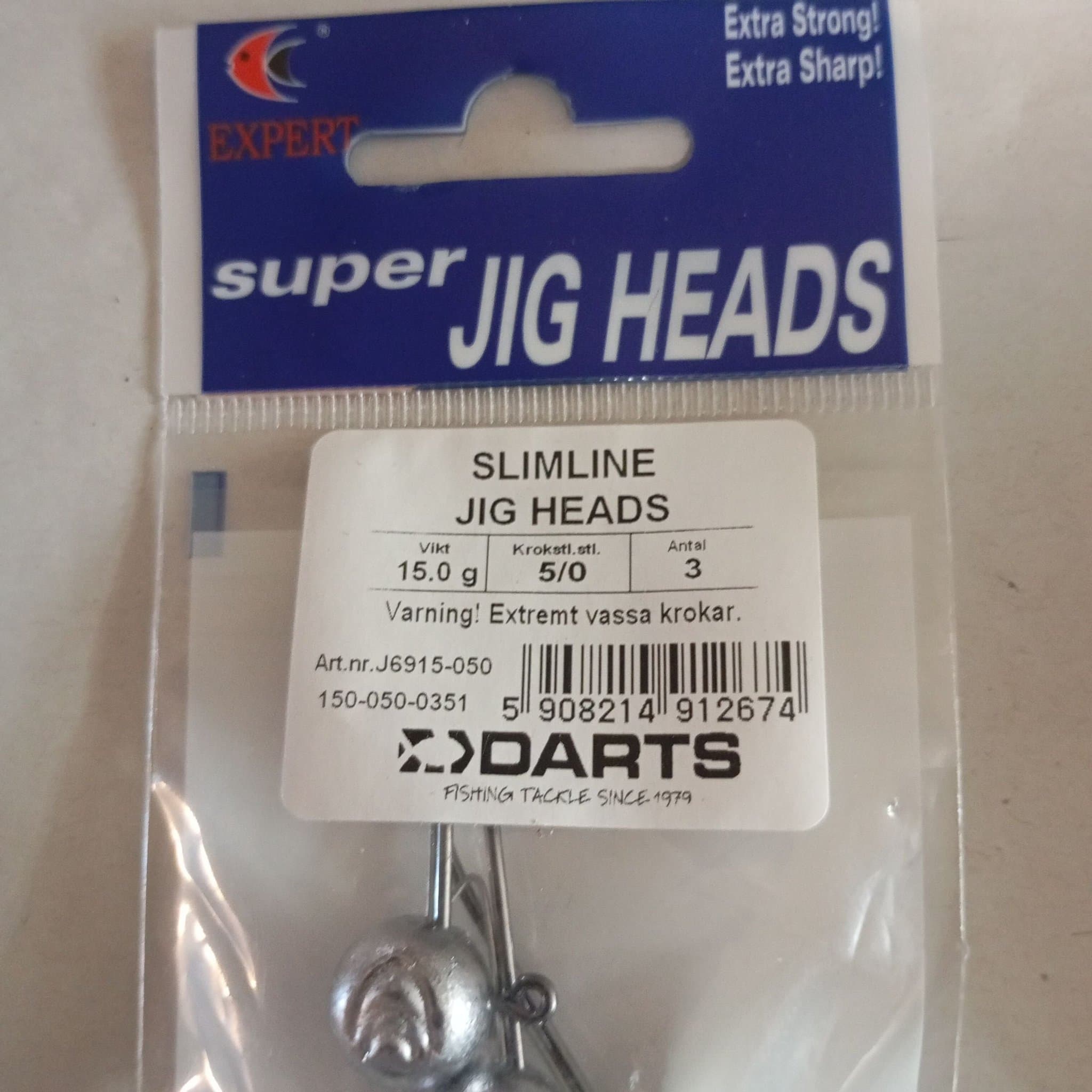 Expert slimline jigg heads