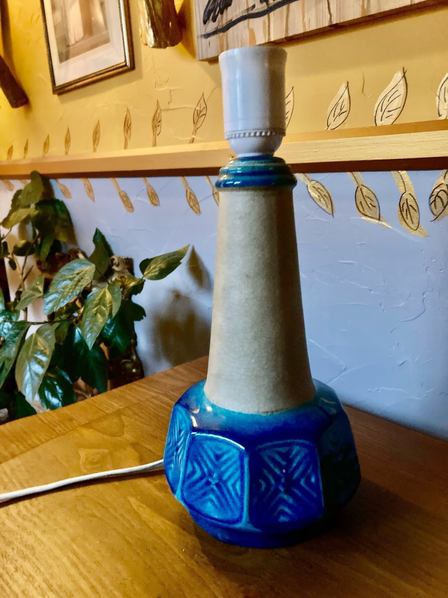 Bordslampa dansk keramik