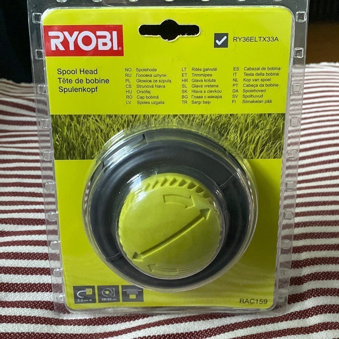 Trimmerhuvud med tråd till Ryobis grästrimmer RY36ELTX33A