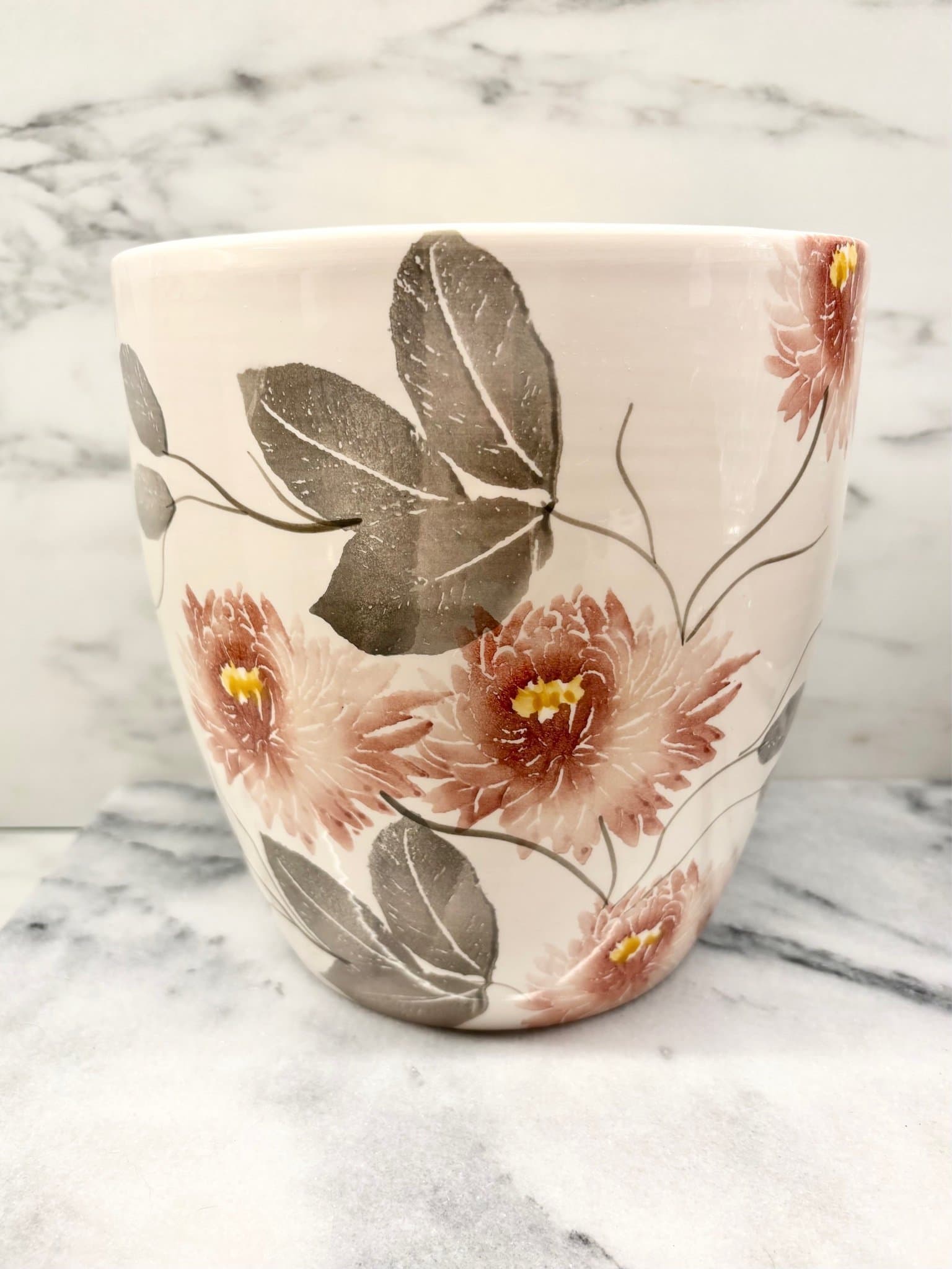 NY! Lene Bjerre Sanella Stor Blomkruka 20x20cm bBlommönster Utgått Blommig Rosa