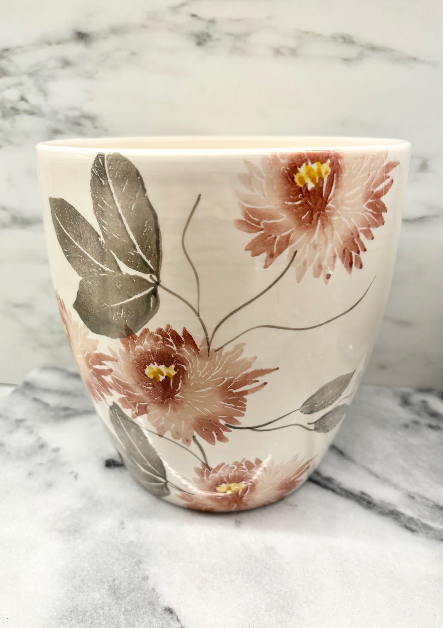 NY! Lene Bjerre Sanella Stor Blomkruka 20x20cm bBlommönster Utgått Blommig Rosa