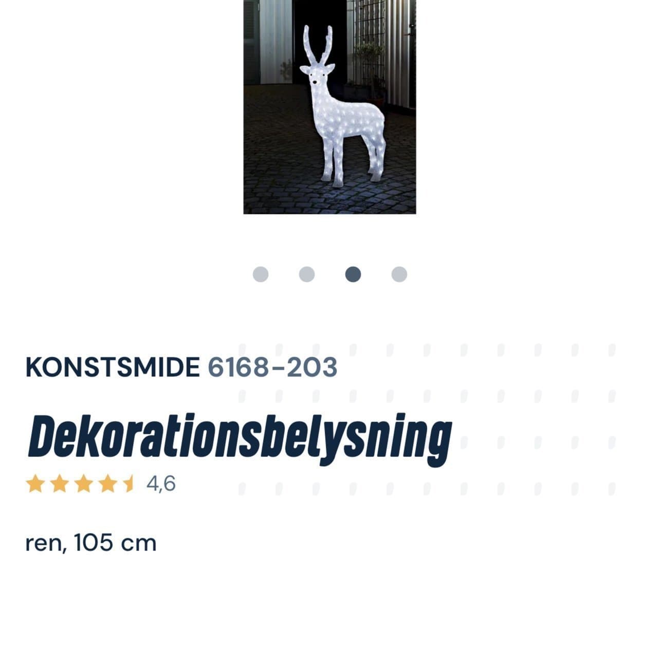 Dekorationsbelysning Ren - Konstsmide