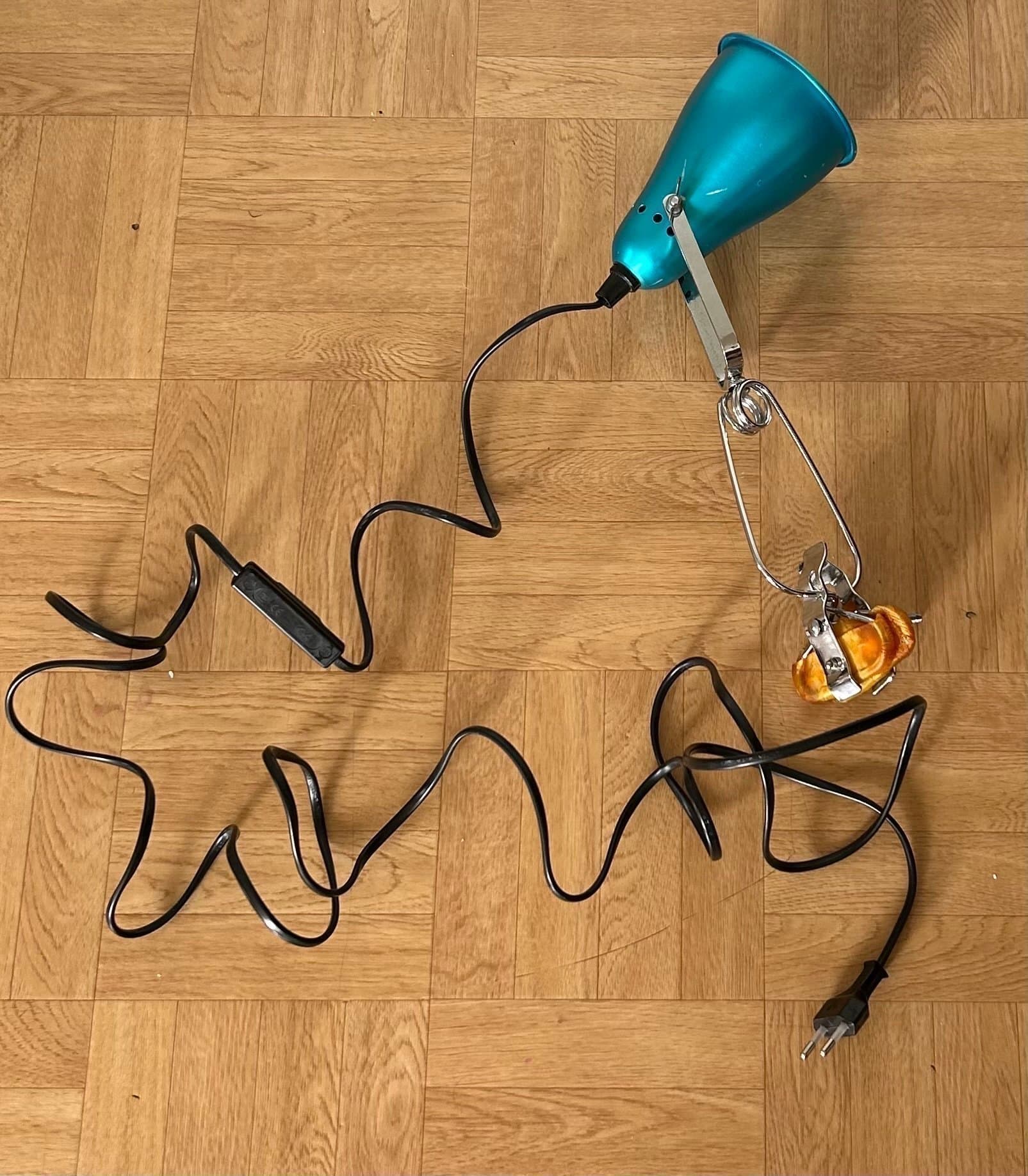 Klämlampa i turkos