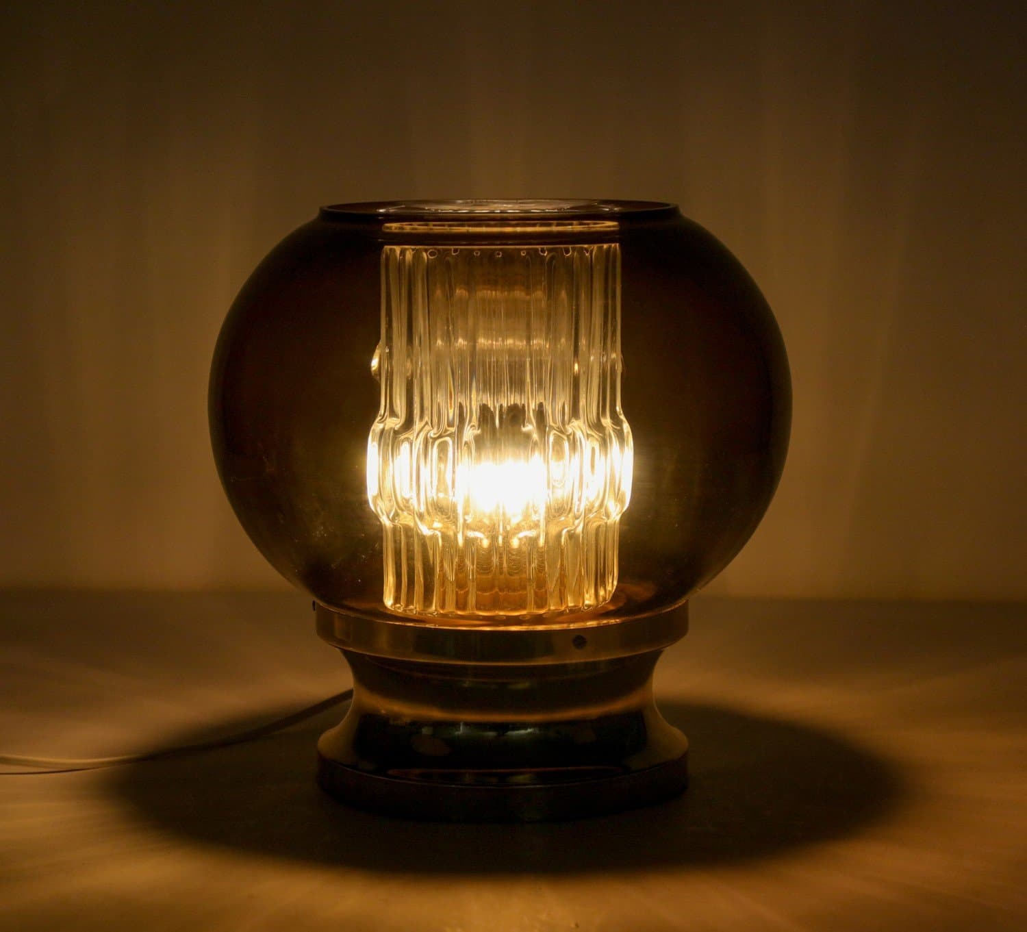 Carl Fagerlund Orrefors, Moreno, ”Bubblan” 2210/117, mässing, Crystal design.