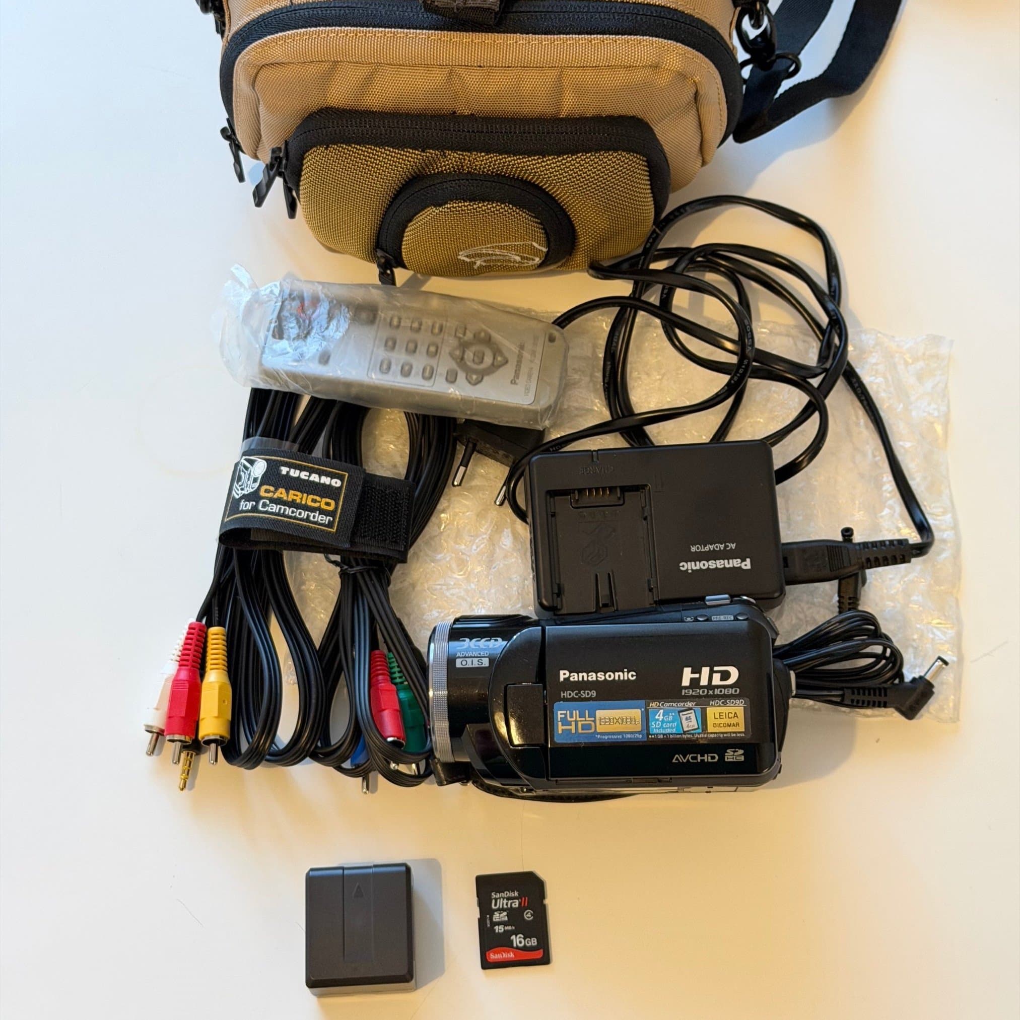 Videokamera Panasonic HDC-SD9 Full HD – Lente Leica 3CCD – Video HD Vintage