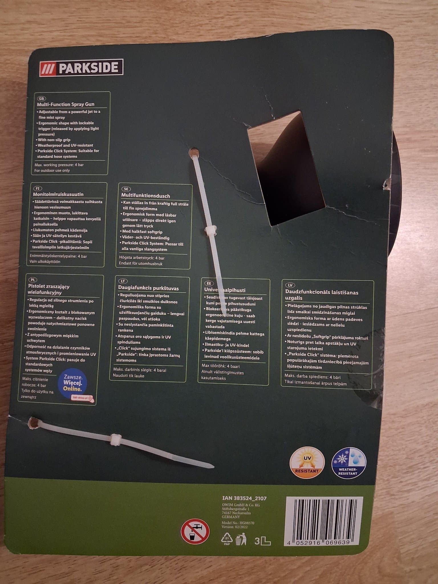 Parkside Multifunktionell Sprutpistol